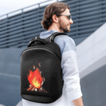 Display pubblicitario LED Zaino all'aperto a piedi Borsa per la scuola Schermo pieno Smartphone programmabile Zaino portatile LED